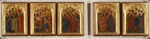 Predella, Polyptych of Saints, Virgins and Martyrs by Giovanni da Milano