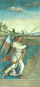 Angel Gabriel, Annunciation Panel Originally Forming One of the Outside Shutters of the Organ in San Bartolomeo, Vicenza by Giovanni de