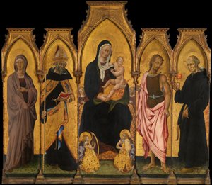 Madonna and Child with Saints by Giovanni di Paolo