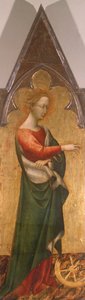 Polyptych with St. Catherine of Alexandria (detail)