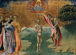The Baptism of Christ by Giovanni di Paolo