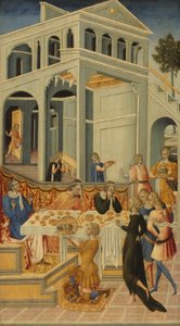 The Head of Saint John the Baptist Brought before Herod by Giovanni di Paolo