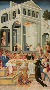 The Head of Saint John the Baptist Brought before Herod by Giovanni di Paolo