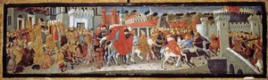 Frederick III and Leonora of Portugal in Rome by Giovanni di Ser Giovanni,