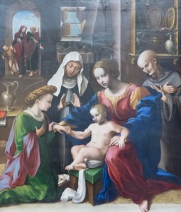 The Mystic Marriage of Saint Catherine of Alexandria and Saint Catherine and Bernardino of Siena by Girolamo Genga