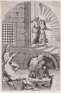 Saint Peter Being Released from Prison by the Angel by Girolamo Pedrignani