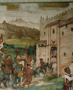Return of Bartolomeo Colleoni and King Christian to Malpaga after the Hunting Party