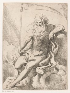 Saturn with Scythe by Girolamo Scarselli