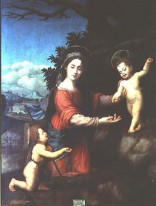 Madonna and Child with the Infant St. John the Baptist by Giuliano Bugiardini