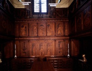 Post Restoration Cupboards in the North Sacristy