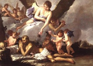 The Self-Mortification of St. Francis by Giulio (attr. to) Carpioni
