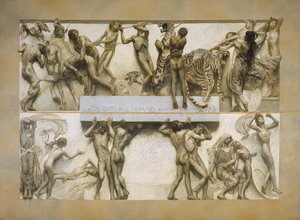 Love, from the Cycle of Human Life by Giulio Aristide Sartorio