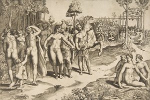 Alexander and Roxana, 1531-76 by Giulio Bonasone