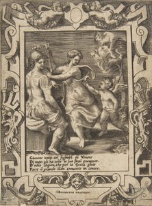 Athena Seated Near Juno Who Has Taken Away Cupid