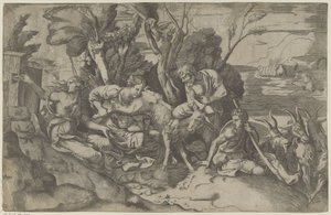 Jupiter Nursed by the Goat Amalthea