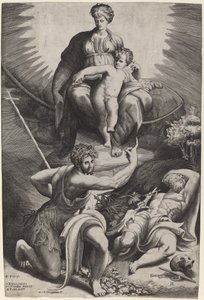 The Vision of St. Jerome by Giulio Bonasone