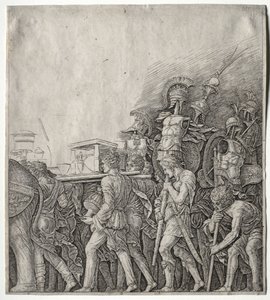 The Triumphs of Caesar: The Corselet Bearers, c. 1498 by Giulio Campagnola