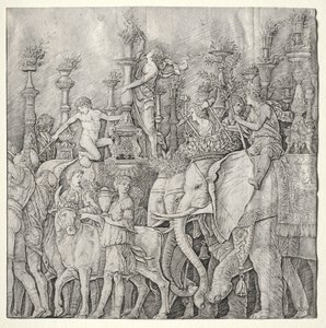 The Triumphs of Caesar: The Elephants, c. 1485-1490 by Giulio Campagnola