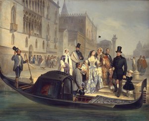 The Tolstoy Family in Venice by Giulio Carlini