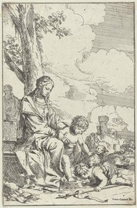 Holy Family with the Young John the Baptist by Giulio Carpioni (I)