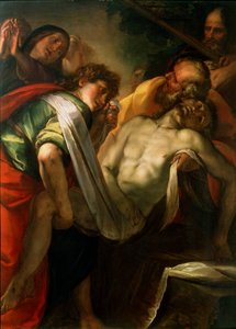 The Entombment of Christ, 1620s by Giulio Cesare Procaccini
