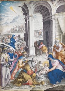 The Adoration of the Magi by Giulio Clovio