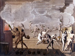Russian Baths, Early 19th Century by Giulio Ferrario