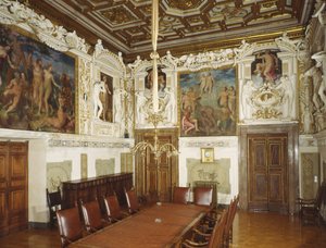 Hall of the Four Seasons by Giulio Mazzoni