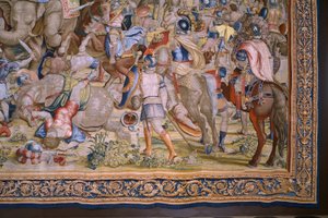 The Acts of Scipio: The battle at Zama. 1523-1532 (detail)
