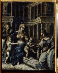 The Holy Family with Saint Catherine by Giulio Romano