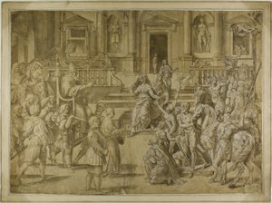 Pope Sylvester Blessing the Emperor Constantine