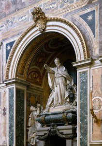 View of the monument dedicated to Pope Leon XIII