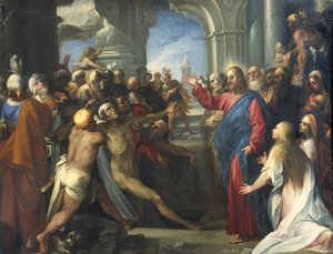 Raising of Lazarus by Giuseppe Cesari