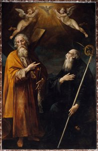 Representation of Saint Andre and Saint Benedict of Nursie
