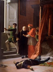 Death of the duke of Florence Alessandro de Medici killed by Lorenzino de Medici by Giuseppe Bellucci