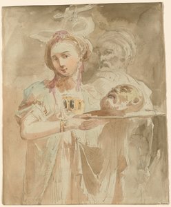 Salome with the Head of Saint John the Baptist by Giuseppe Bernardino Bison