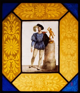 The sculptor Mauro Gandolfi dressed as Giambologna
