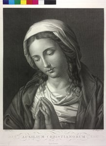 Praying Madonna by Giuseppe Bortignoni
