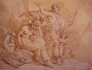 Bacchus and Ariadne by Giuseppe Cades