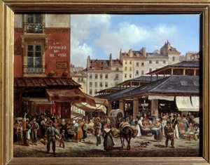 View of the Halles in Paris