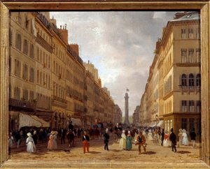 View of the Rue de la Paix in Paris