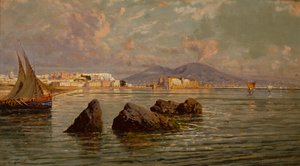 The Bay of Naples by Giuseppe Carelli