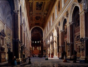 Interior of the Naples Cathedral