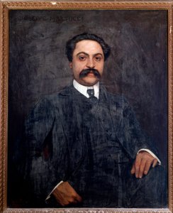 Portrait of Giuseppe Martucci (1856-1909) Italian composer, conductor, pianist and teacher by Giuseppe De Sanctis