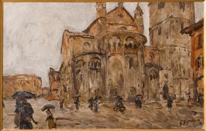 Piazza Grande in the Rain