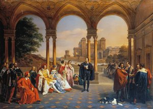 Torquato Tasso in the court of the House of Este by Giuseppe Mancinelli