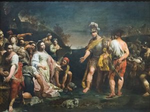 David and Abigail by Giuseppe Maria (1665 1747) Crespi