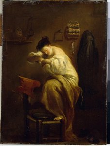 Woman Looking for Fleas by Giuseppe Maria Crespi