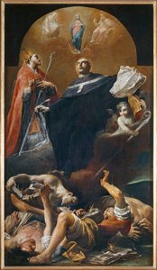 The Immaculate Conception with saints Anselm and Martin