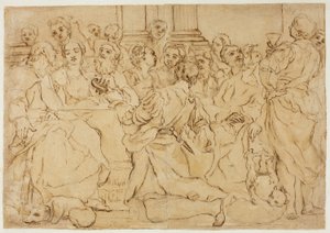 Study for the Marriage at Cana by Giuseppe Maria Crespi